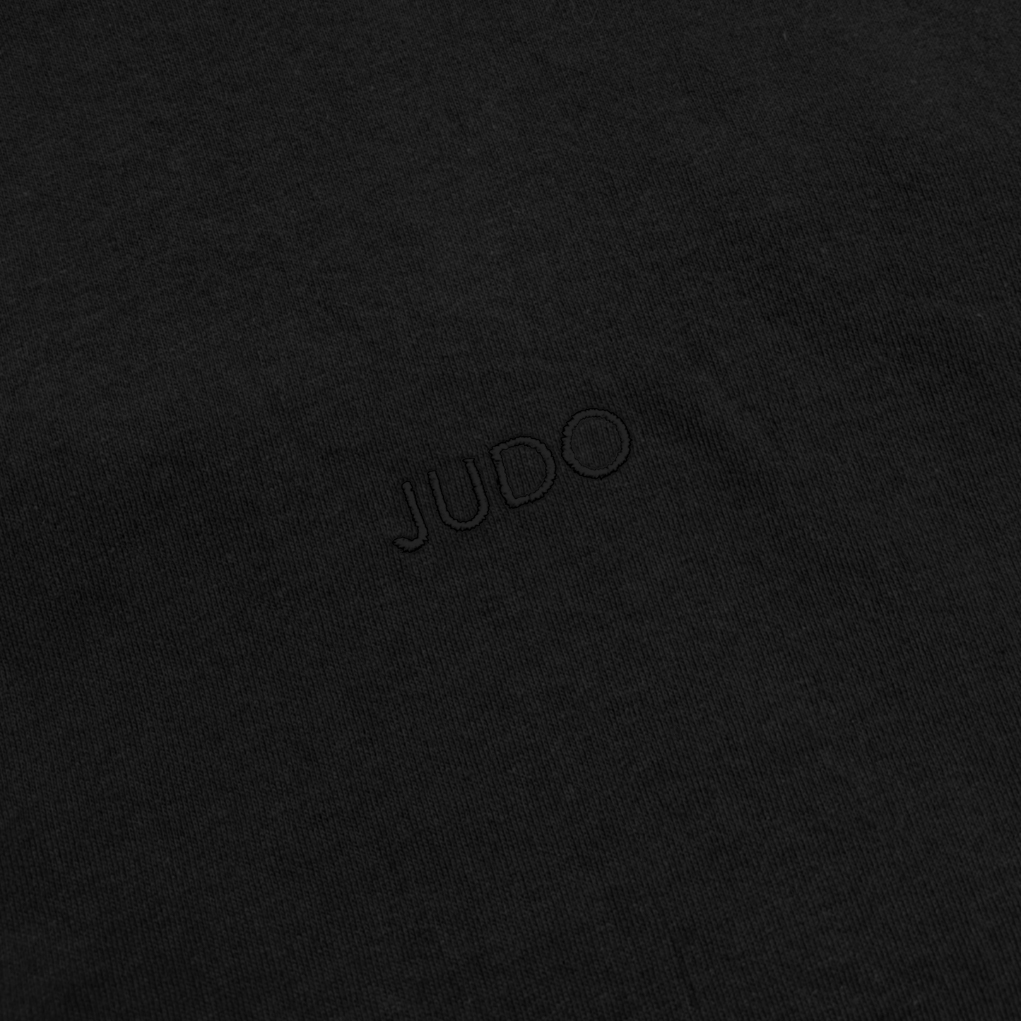 'Judo' Embroidered T-shirt - All Black