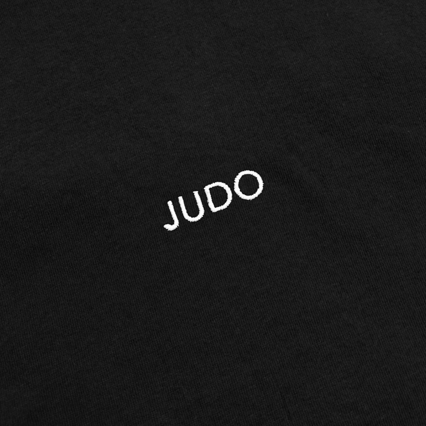 'Judo' Embroidered T-shirt - Black & White