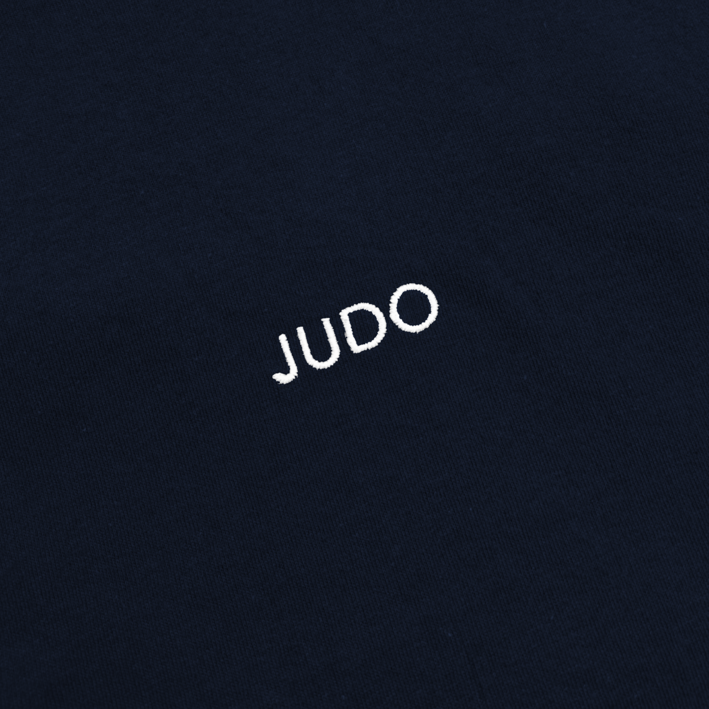 'Judo' Embroidered T-shirt - Navy & White