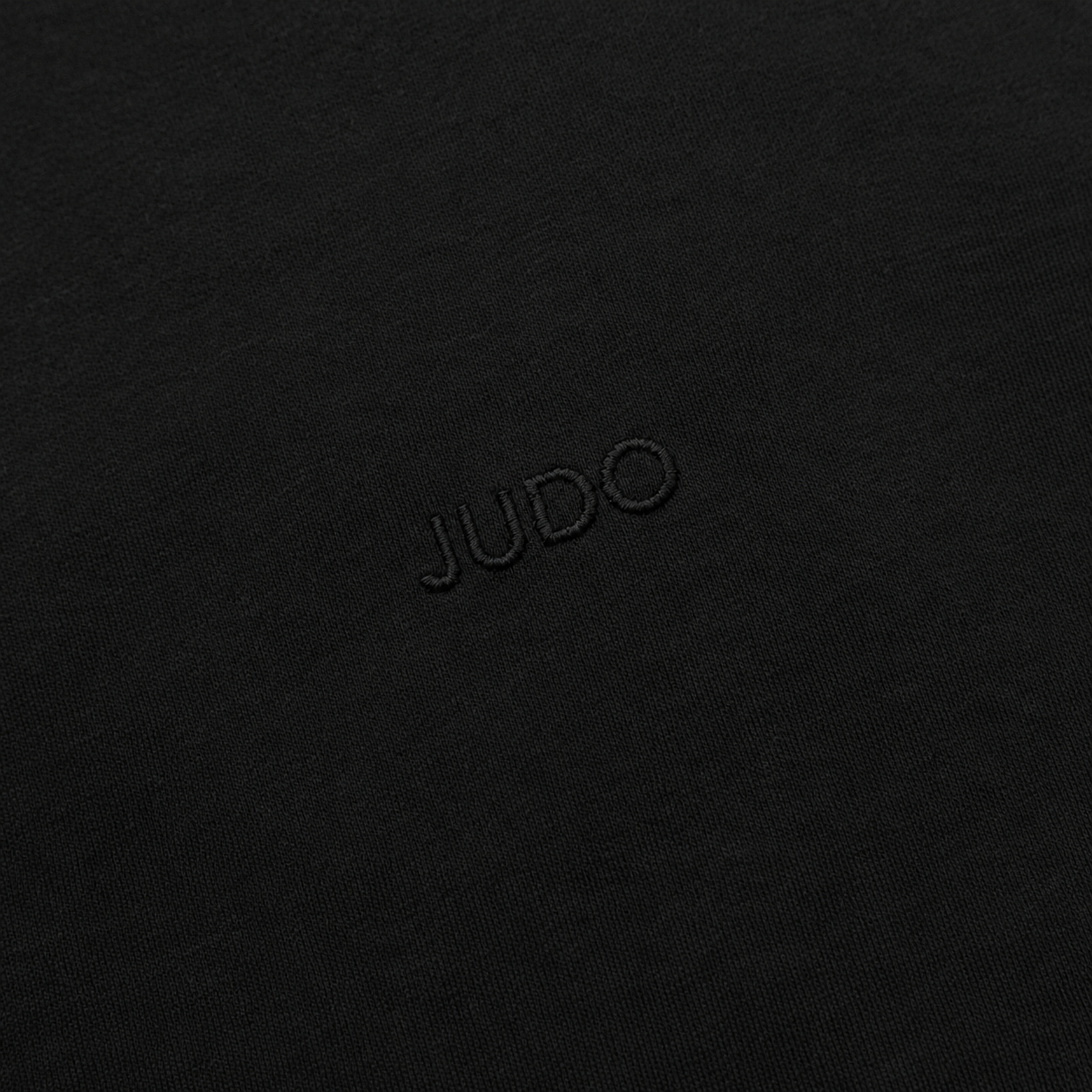 'Judo' Embroidered T-shirt - All Black