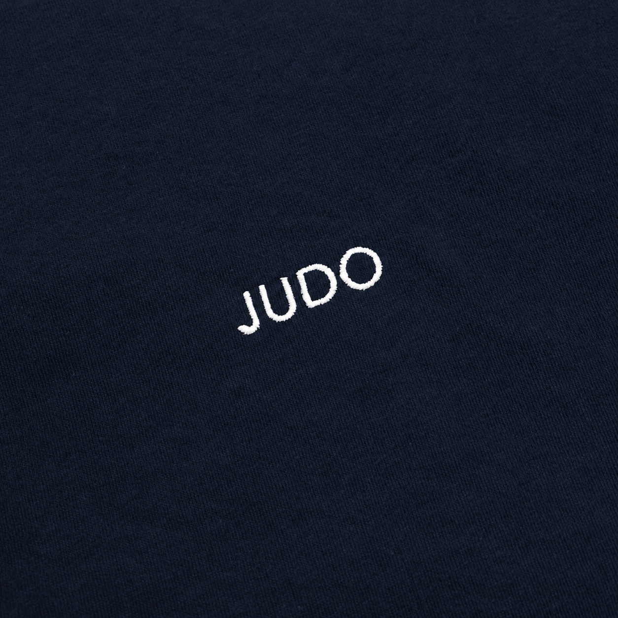 'Judo' Embroidered T-shirt - Navy & White