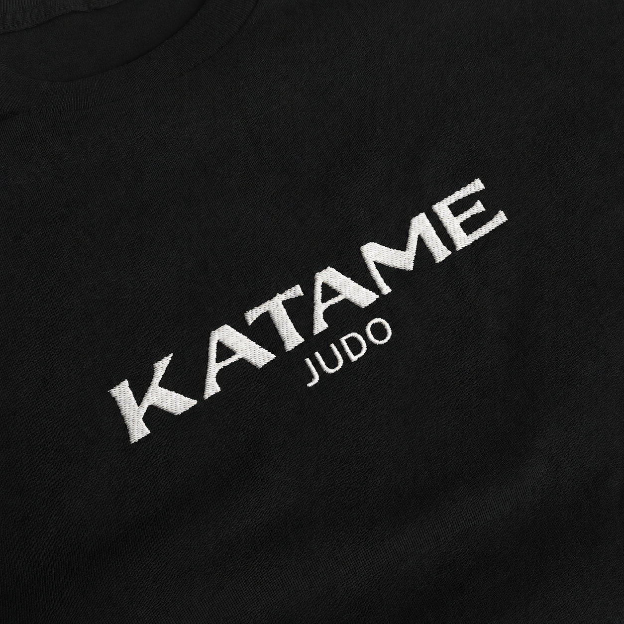 'KATAME' Embroidered T-shirt - Black & White