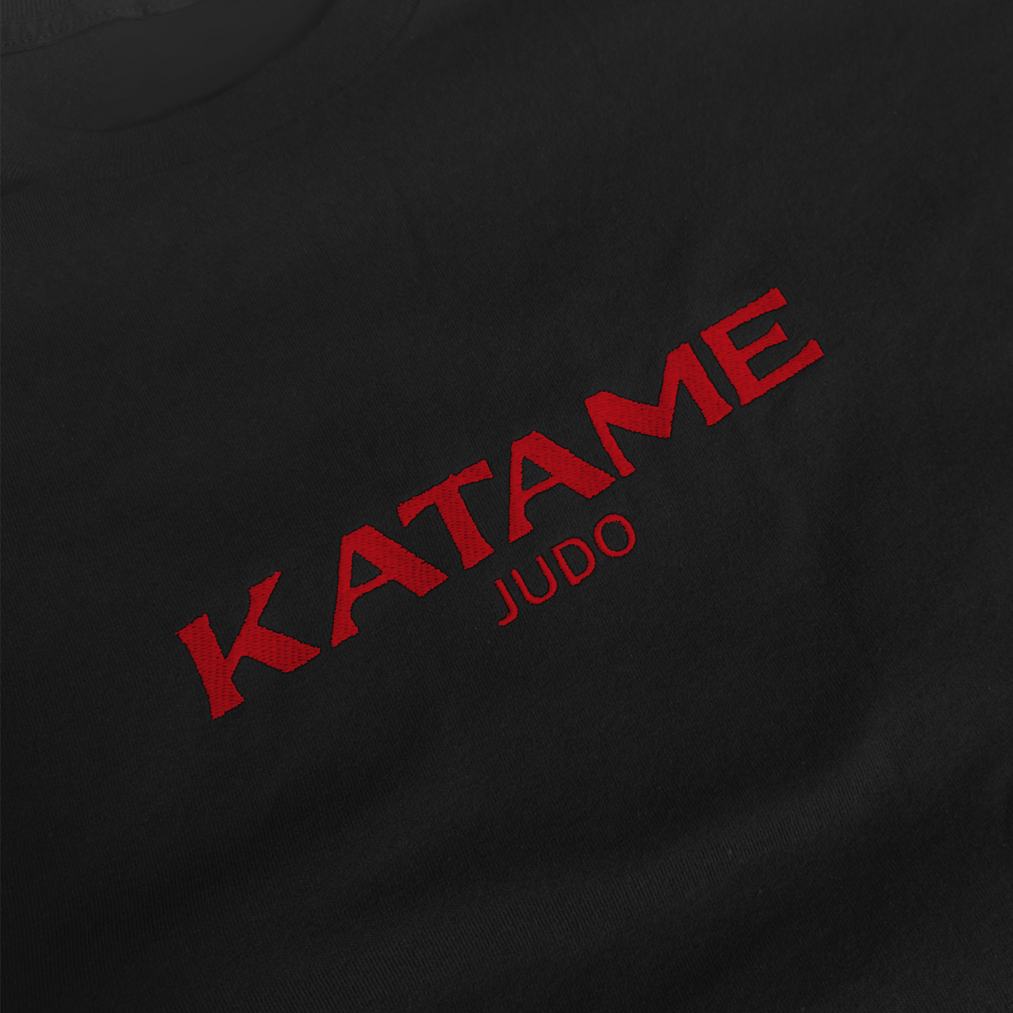 'KATAME' Embroidered T-shirt - Black & Red