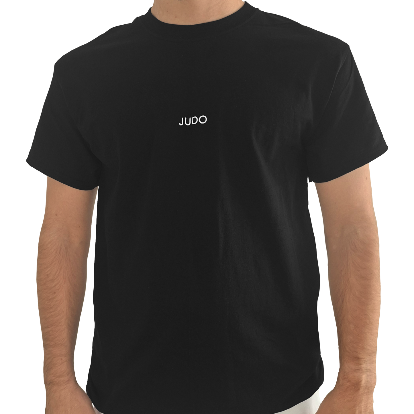 'Judo' Embroidered T-shirt - Black & White