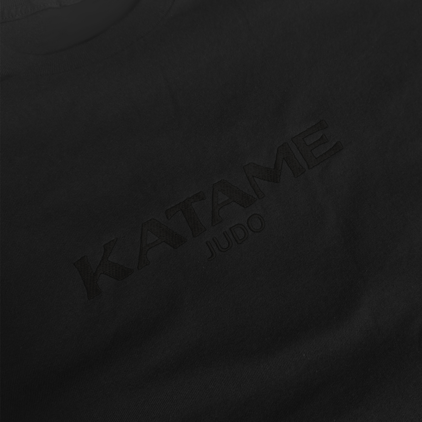 'KATAME' Embroidered T-shirt - All Black