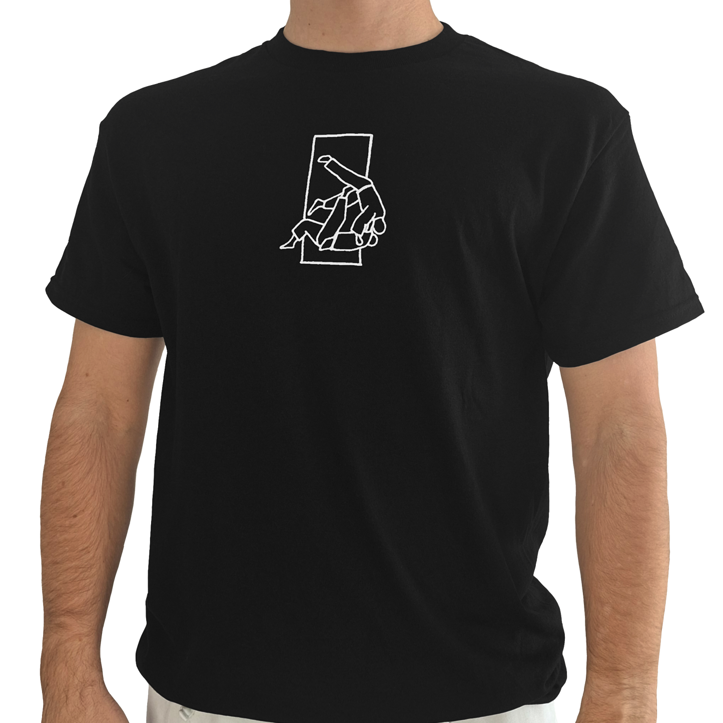 'Sutemi' Embroidered T-shirt - Black & White