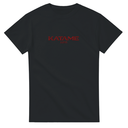 'KATAME' Embroidered T-shirt - Black & Red