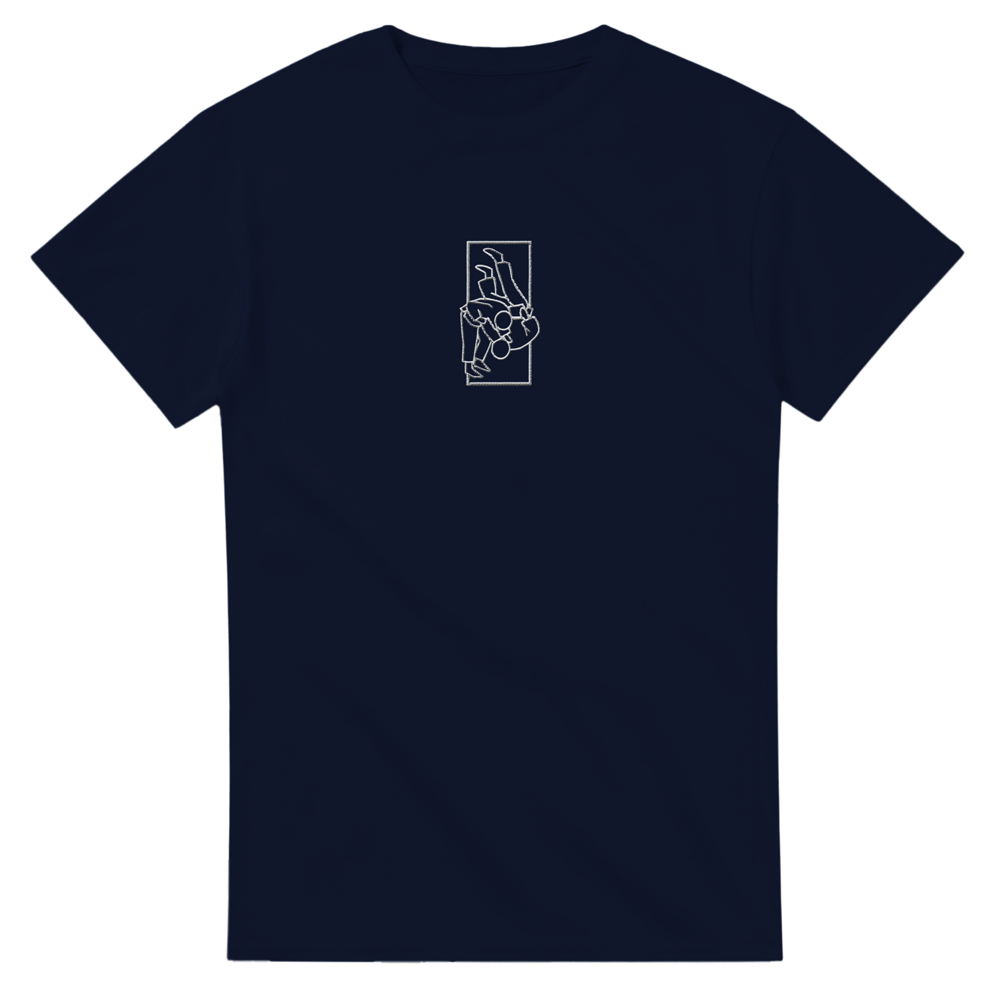 'Tachi' Embroidered T-shirt - Navy & White