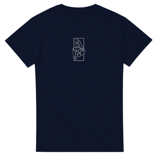 'Tachi' Embroidered T-shirt - Navy & White
