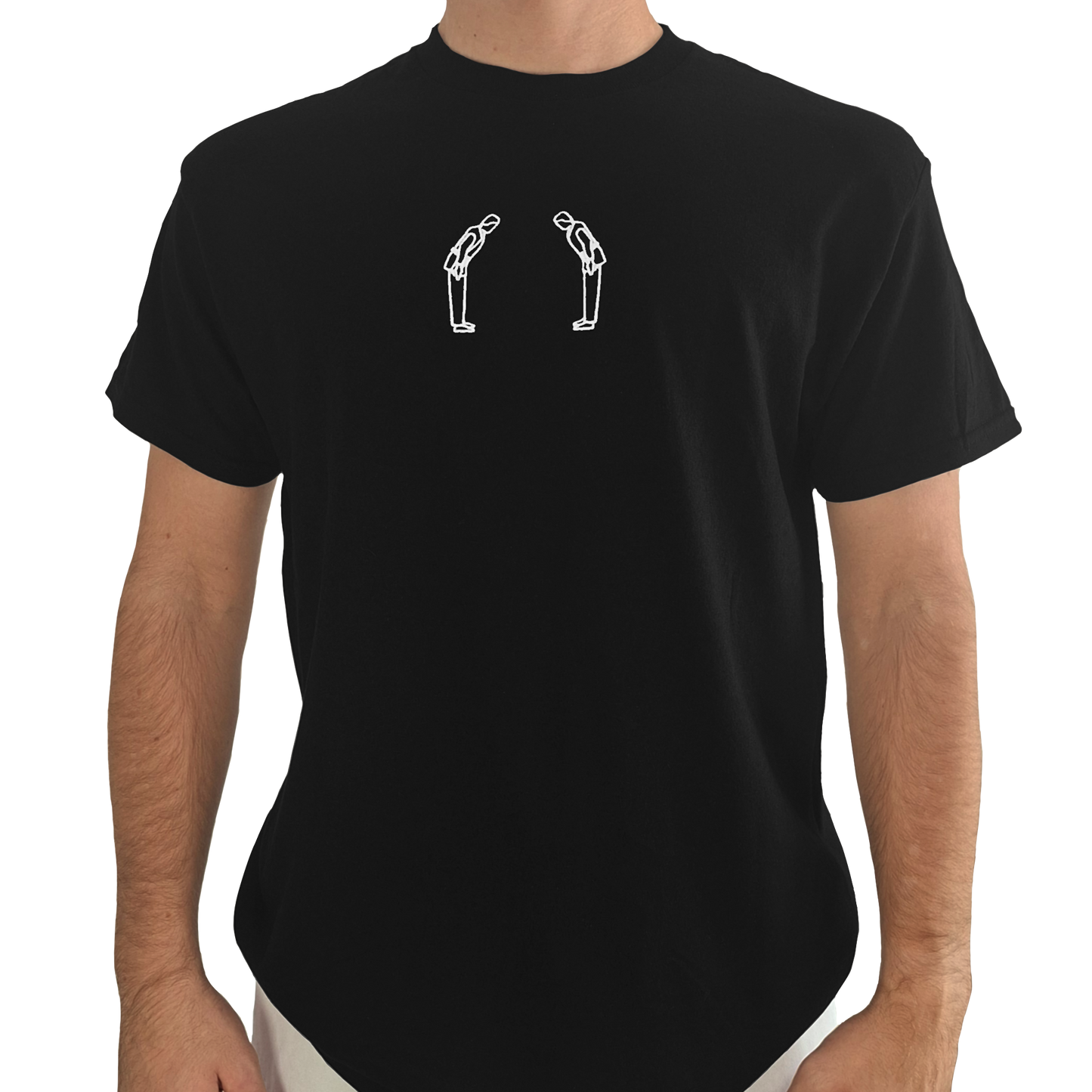 'Rei' Embroidered T-shirt - Black & White