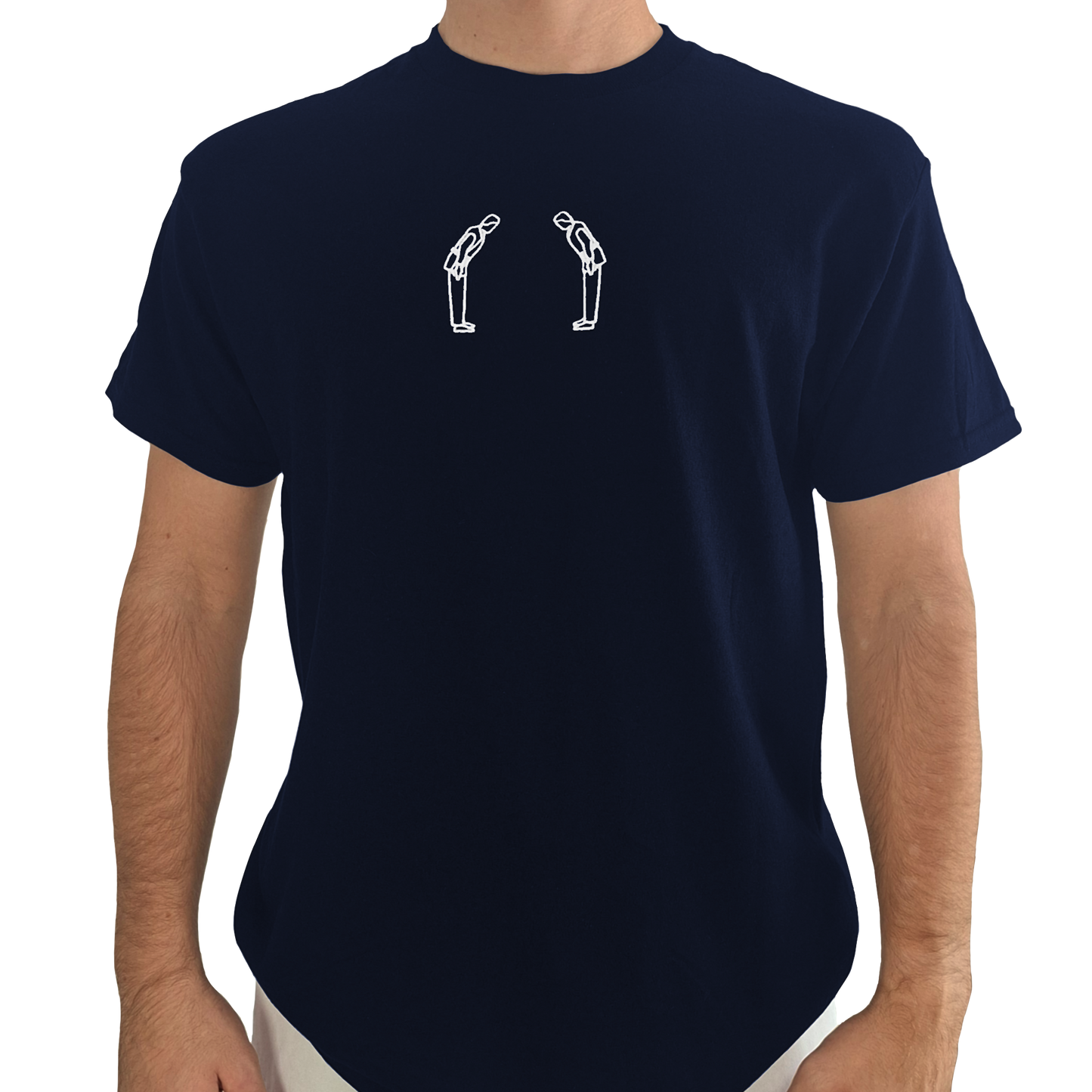 'Rei' Embroidered T-shirt - Navy & White