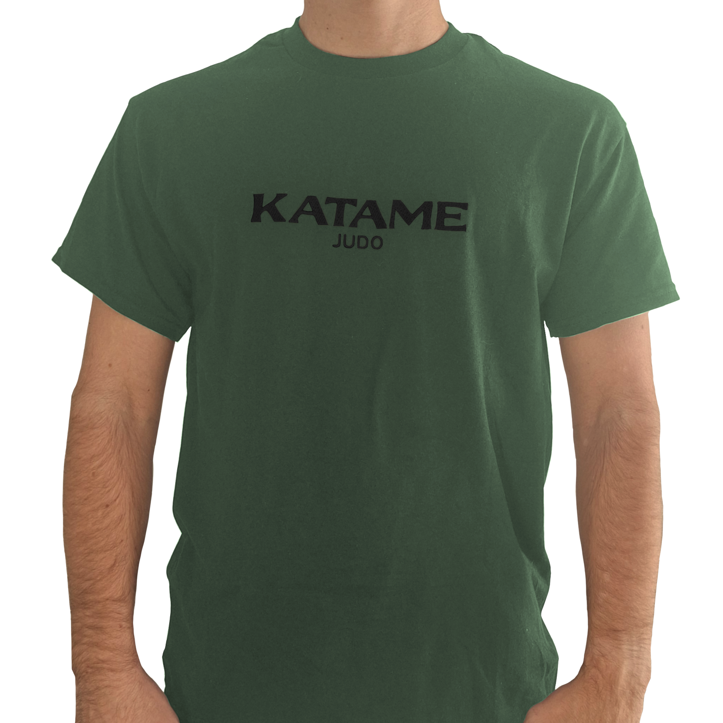 'KATAME' Embroidered T-shirt - Military Green & Black