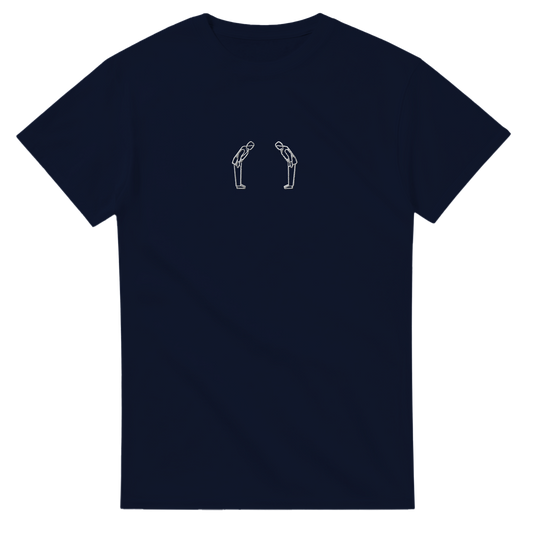 'Rei' Embroidered T-shirt - Navy & White