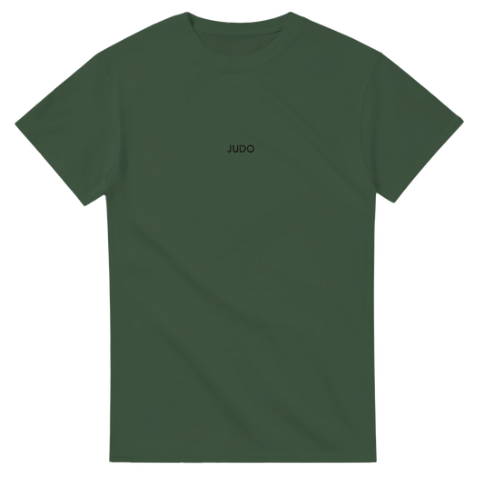 'Judo' Embroidered T-shirt - Military Green & Black