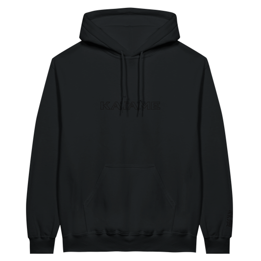 'KATAME' Embroidered Hoodie - All Black